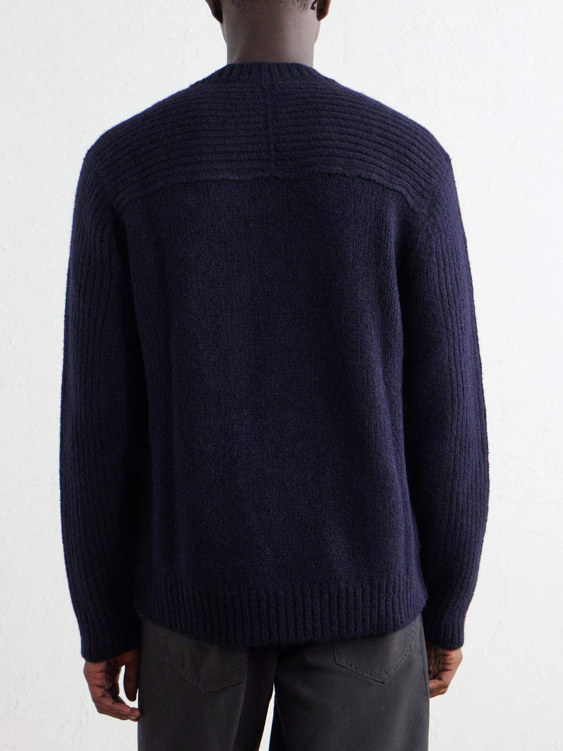 Cable-Knit Casmere And Silk-Blend Sweater