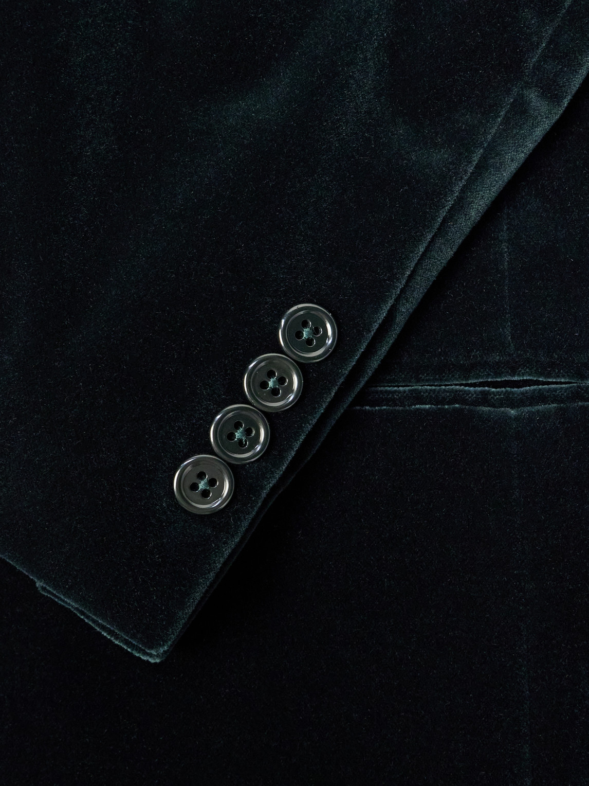 Polo Ralph Lauren Double-Breasted Linen-Blend Velvet Blazer - Men | Thumbnail 3