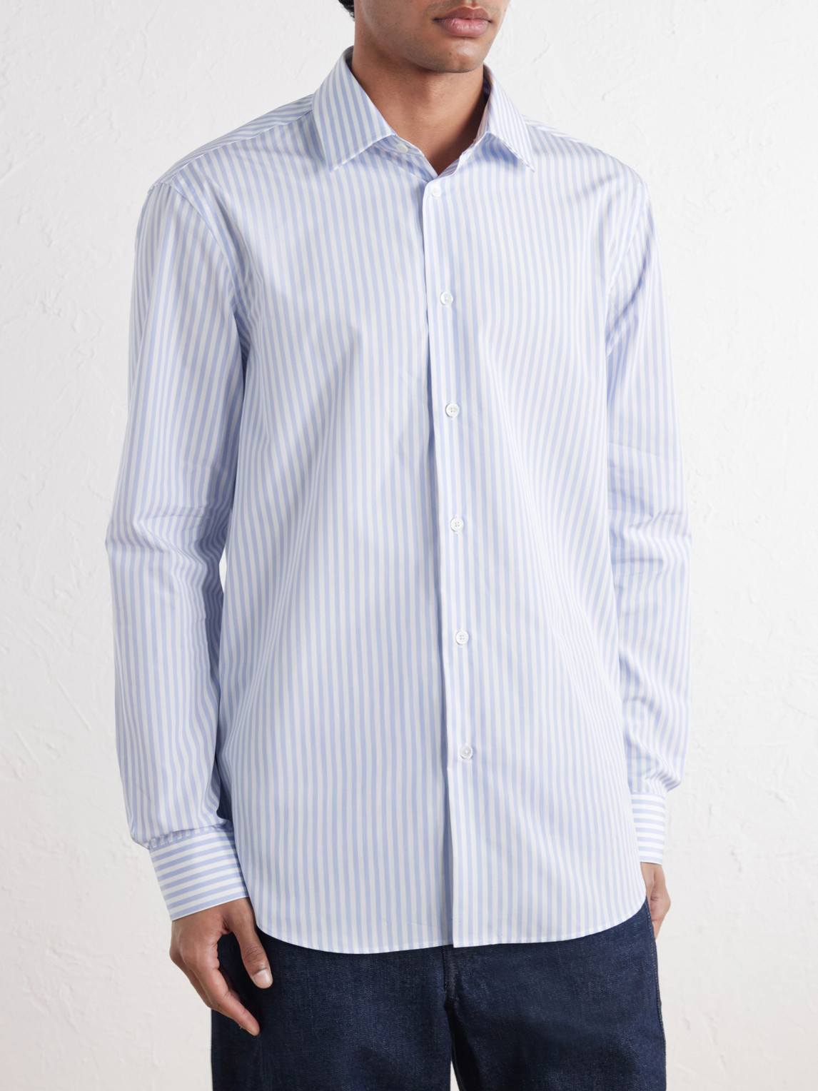 Bengal Striped Cotton-Poplin Shirt