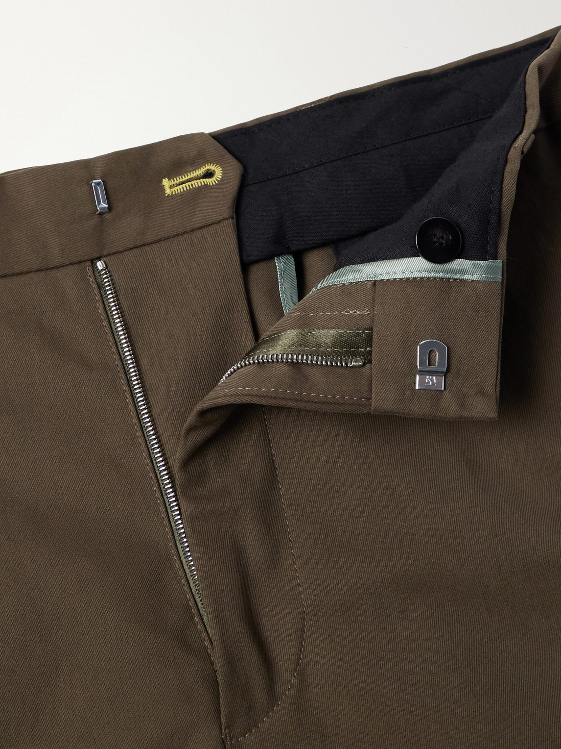 Straight-Leg Cotton-Twill Chinos