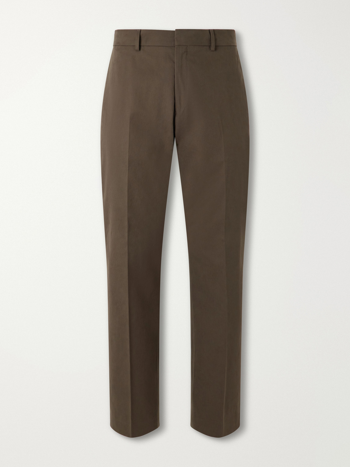Straight-Leg Cotton-Twill Chinos