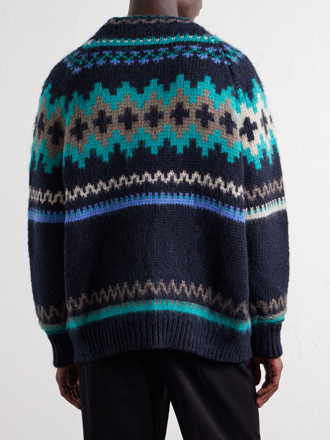 Fair Isle Intarsia-Knit Wool And Alpaca-Blend Sweater