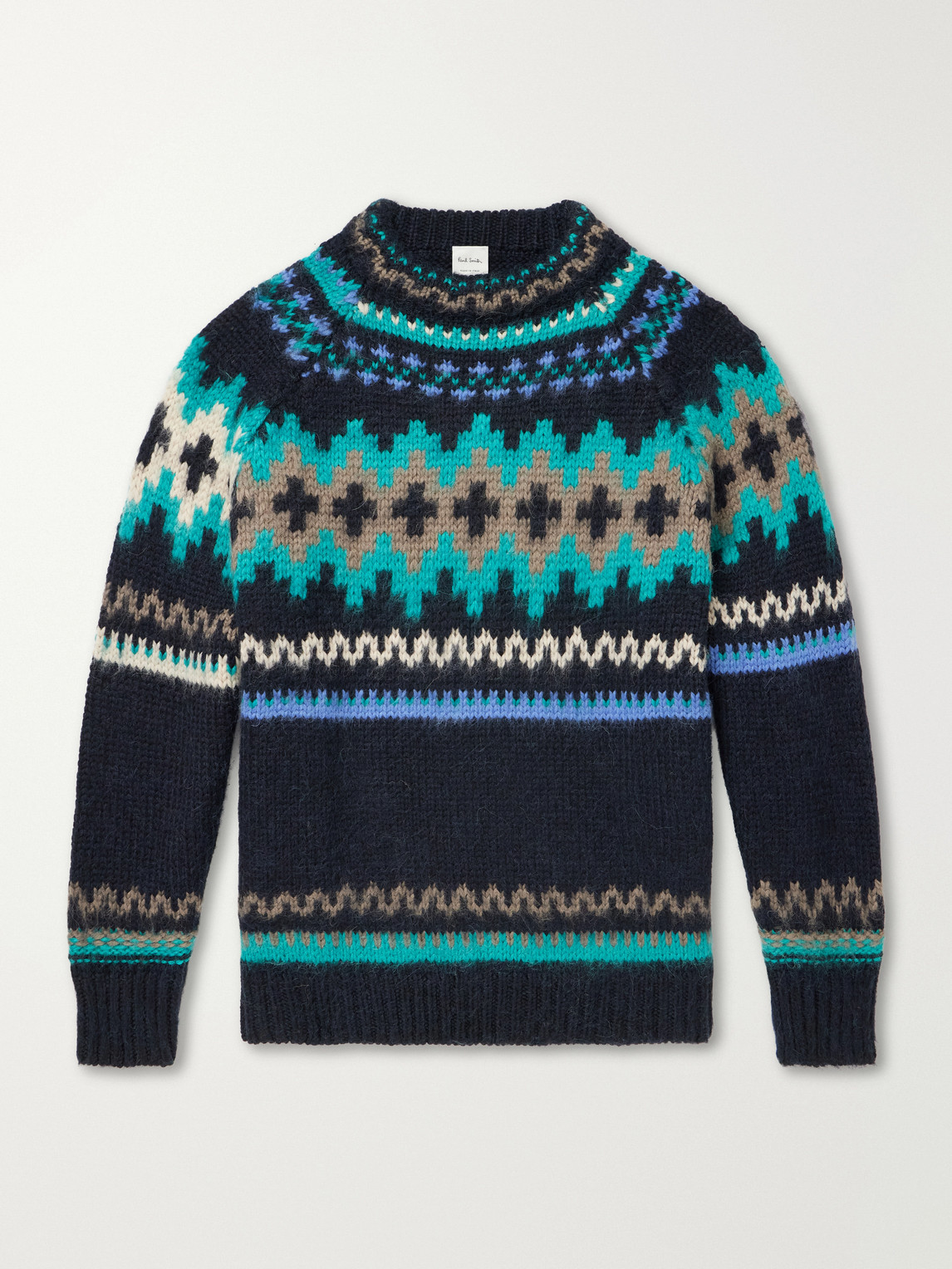 Fair Isle Intarsia-Knit Wool And Alpaca-Blend Sweater