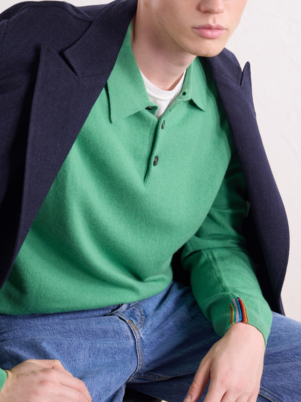 Cashmere Polo Sweater
