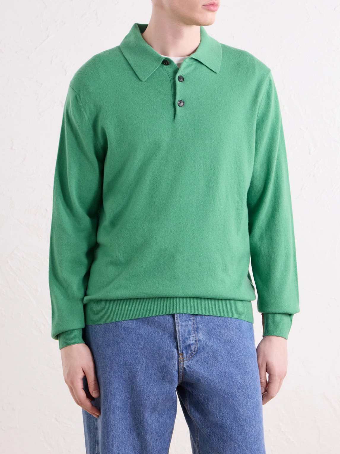 Cashmere Polo Sweater