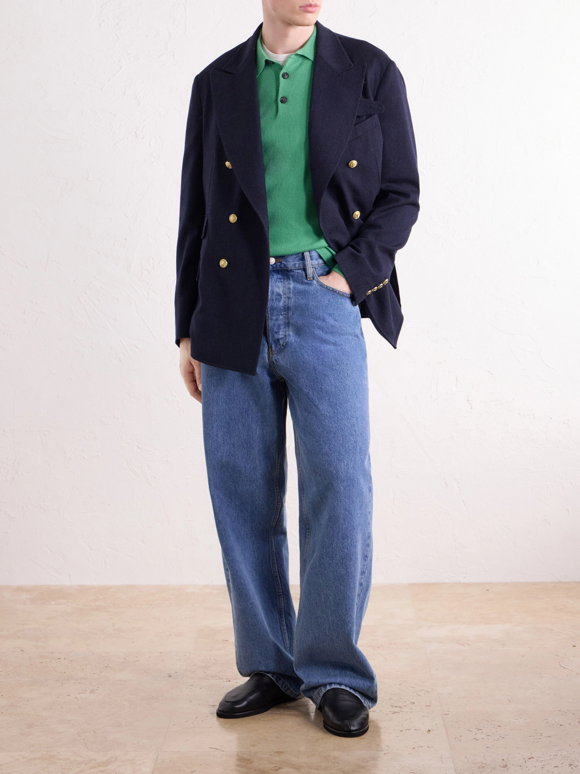 Cashmere Polo Sweater