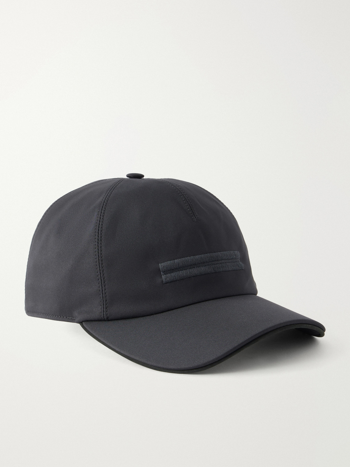 Zegna Motorin Logo-embellished Shell Cap In Blue