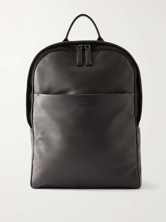 Ermenegildozegna Leather Backpack