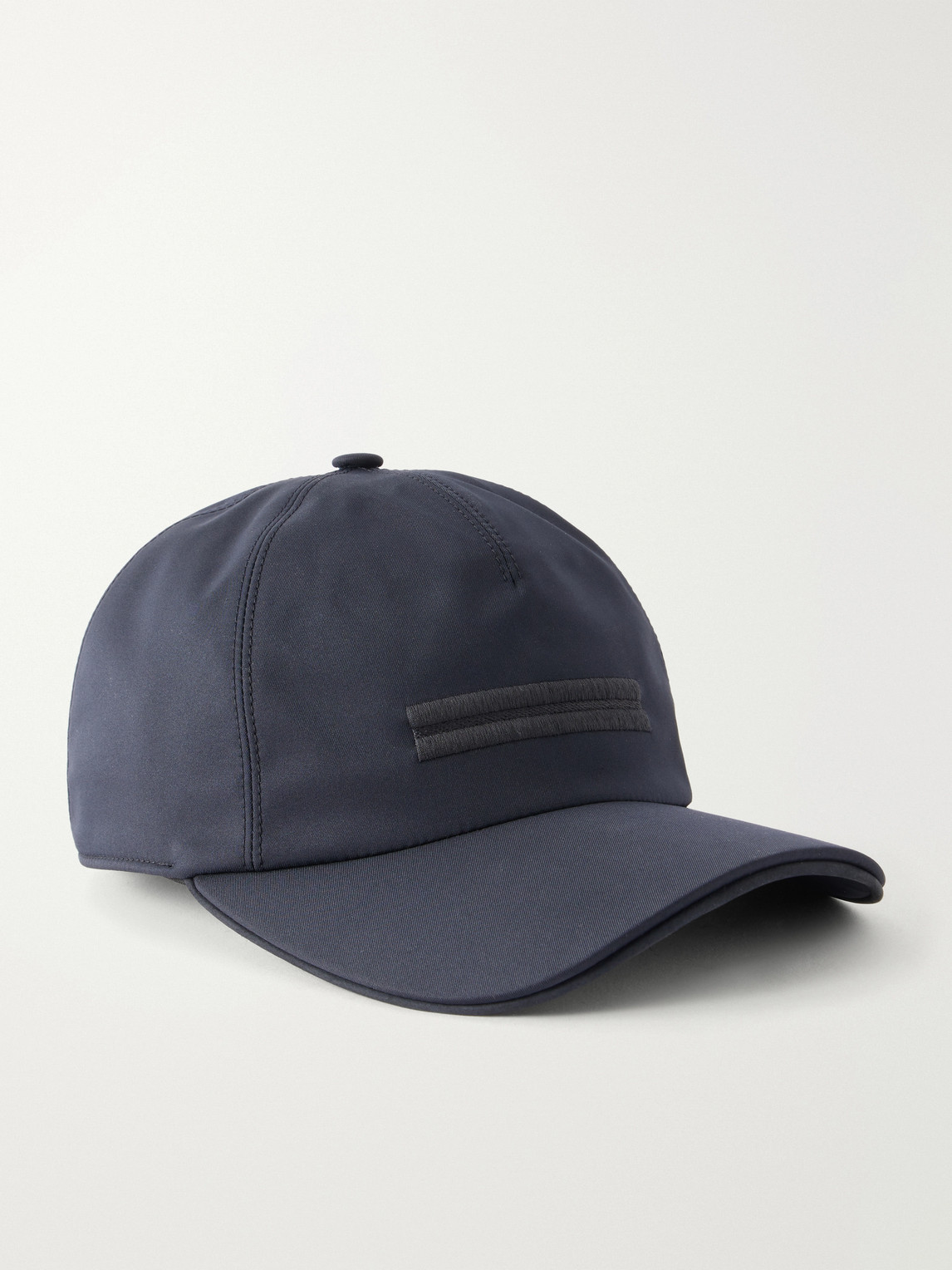 Zegna Motorin Logo-embellished Shell Cap In Blue