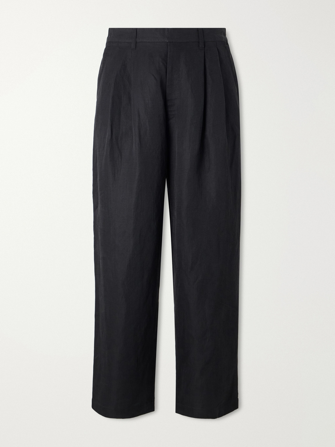 ssstein – Wide-Leg Linen and Silk-Blend Twill Trousers