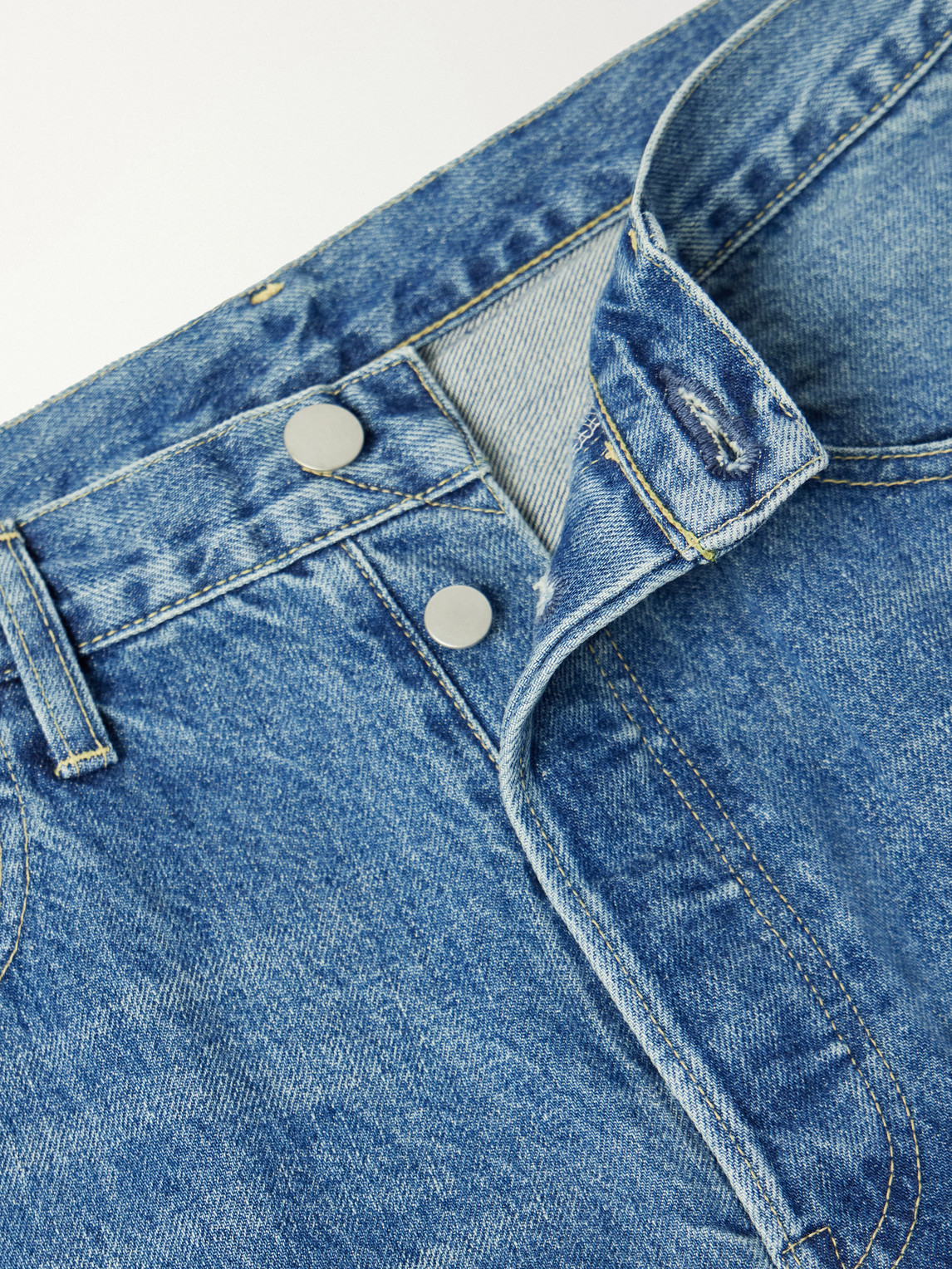 Deformation Panelled Wide-Leg Jeans