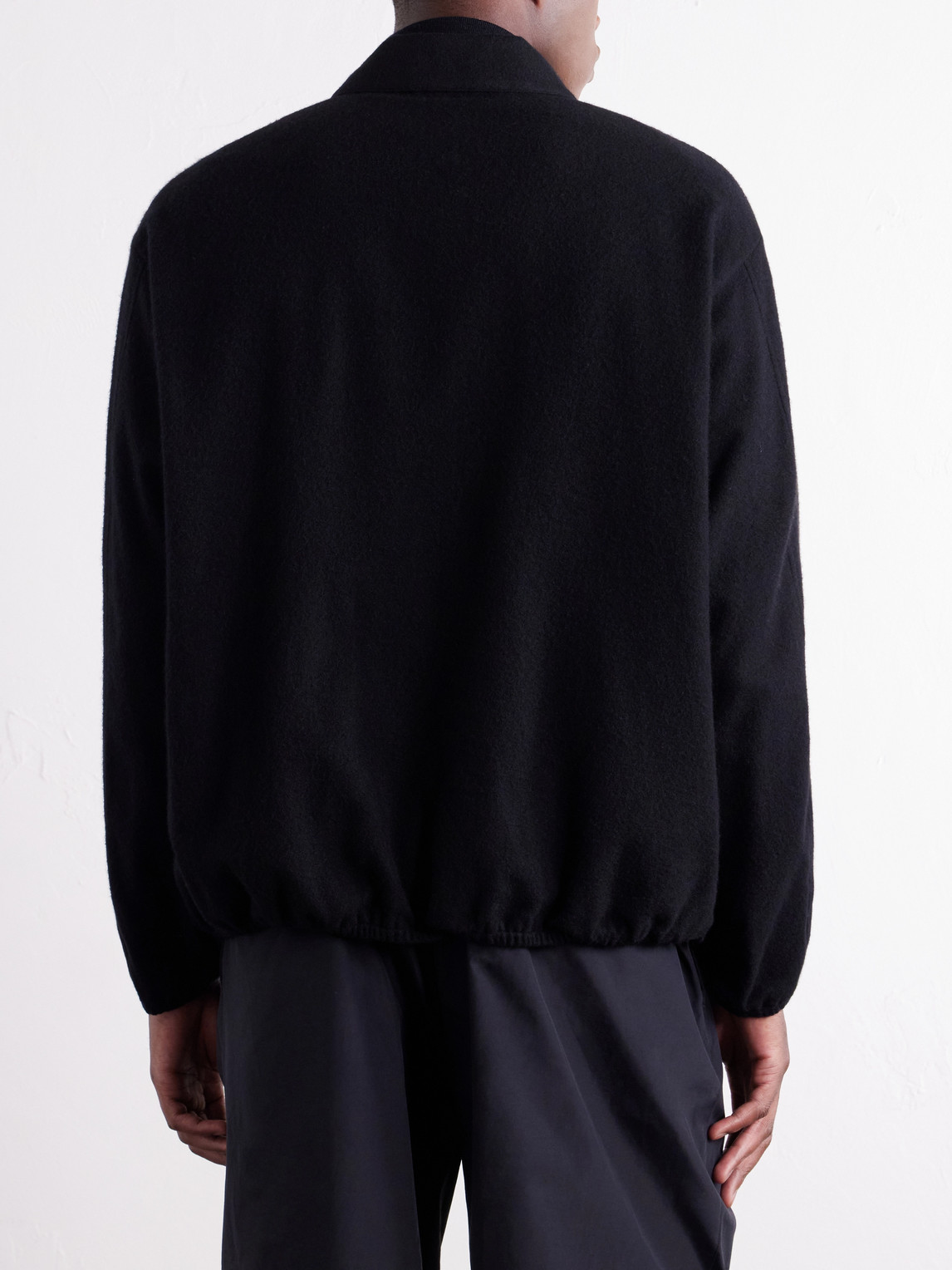 And Cashmere-Blend Fleece Jacket