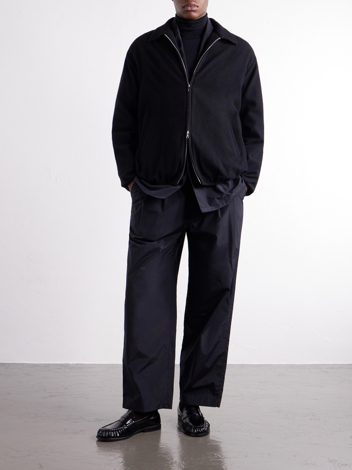 And Cashmere-Blend Fleece Jacket