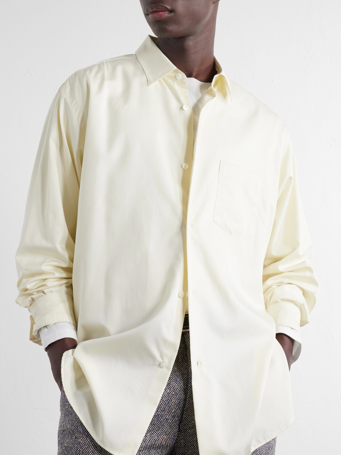 Cotton-Satin Shirt