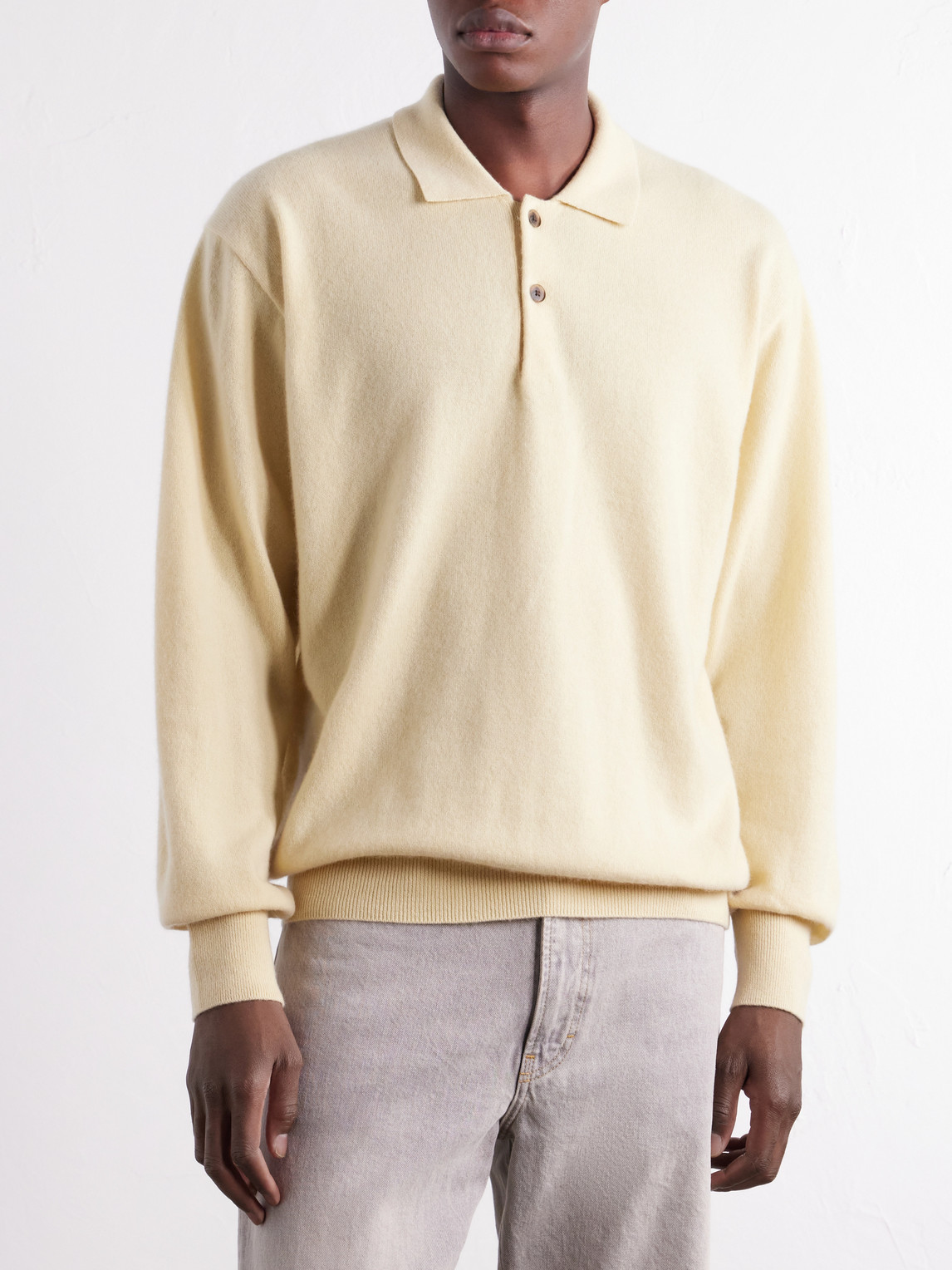 Cashmere Polo Sweater