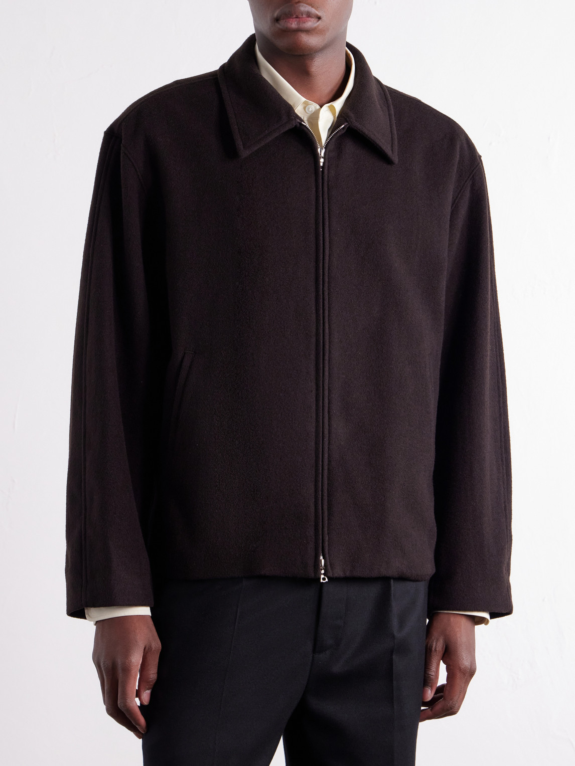 And Cashmere-Blend Felt Blouson Jacket
