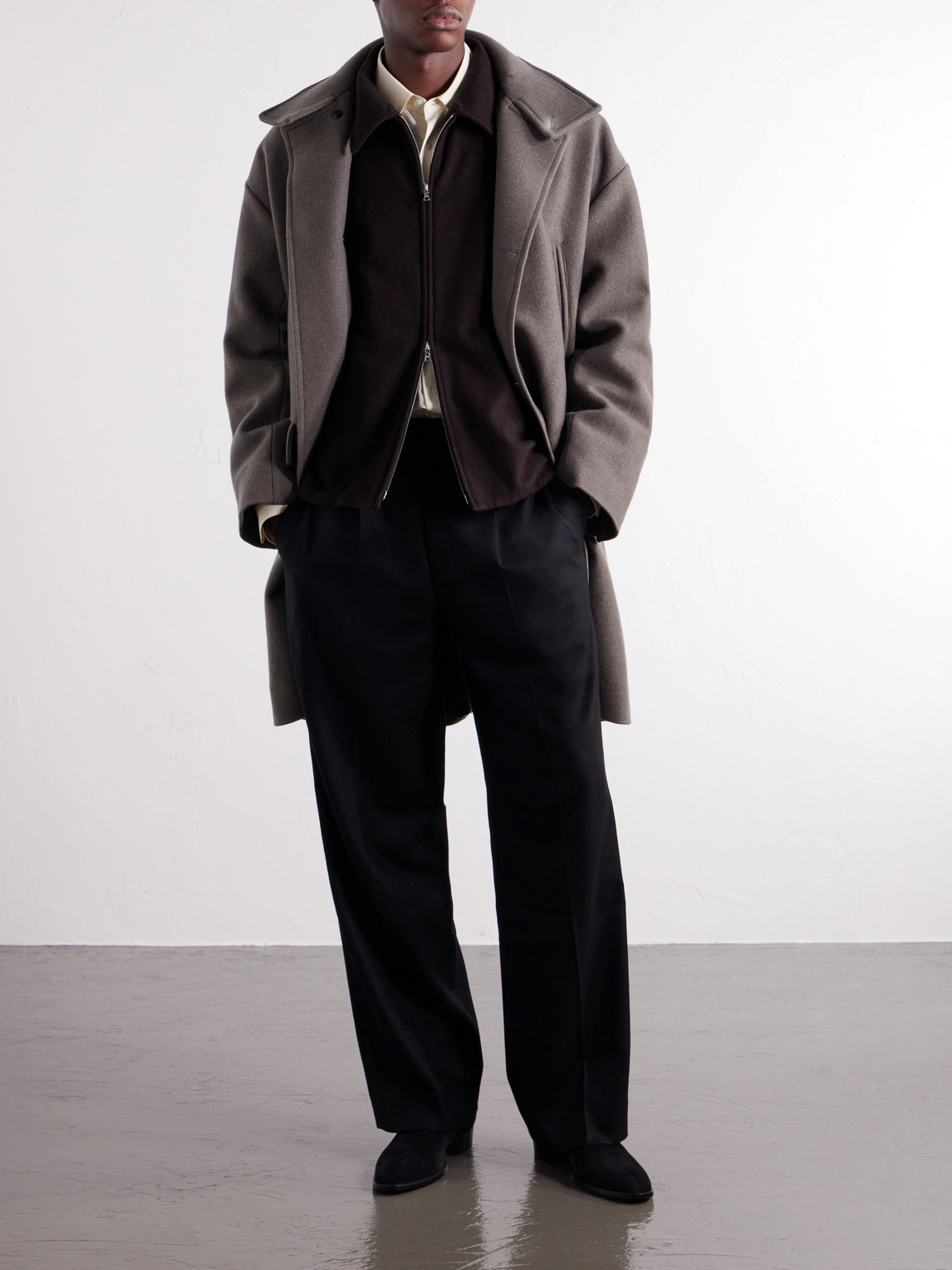And Cashmere-Blend Felt Blouson Jacket