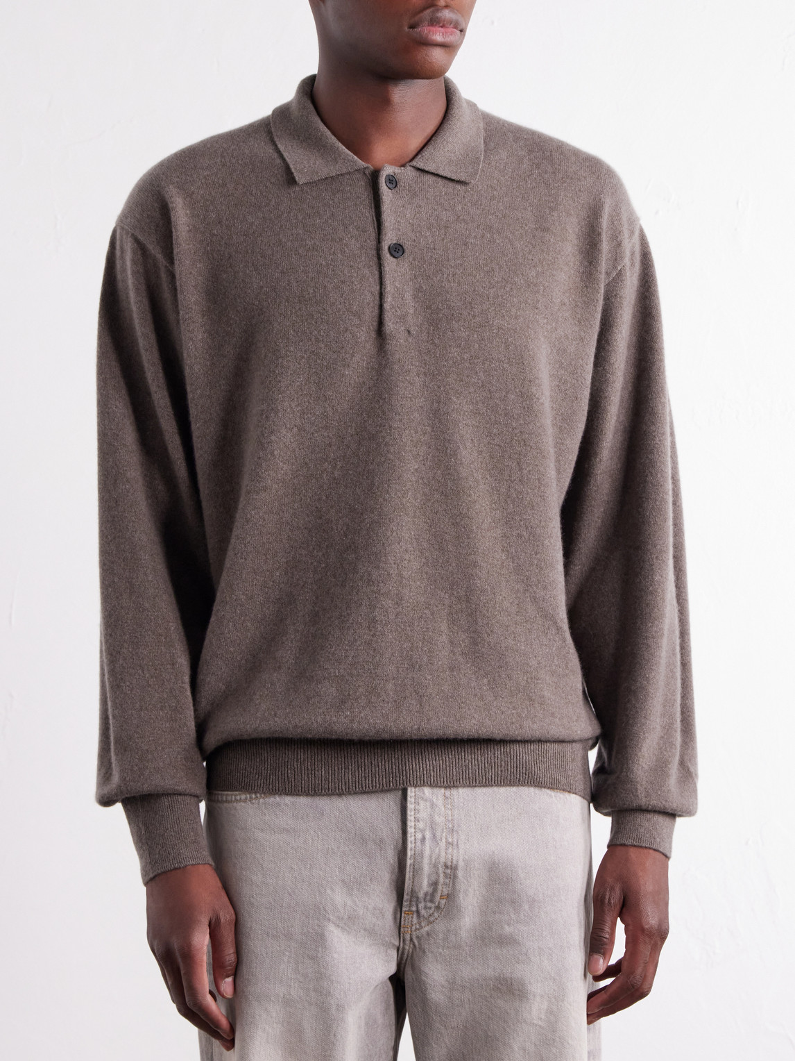 Cashmere Polo Sweater