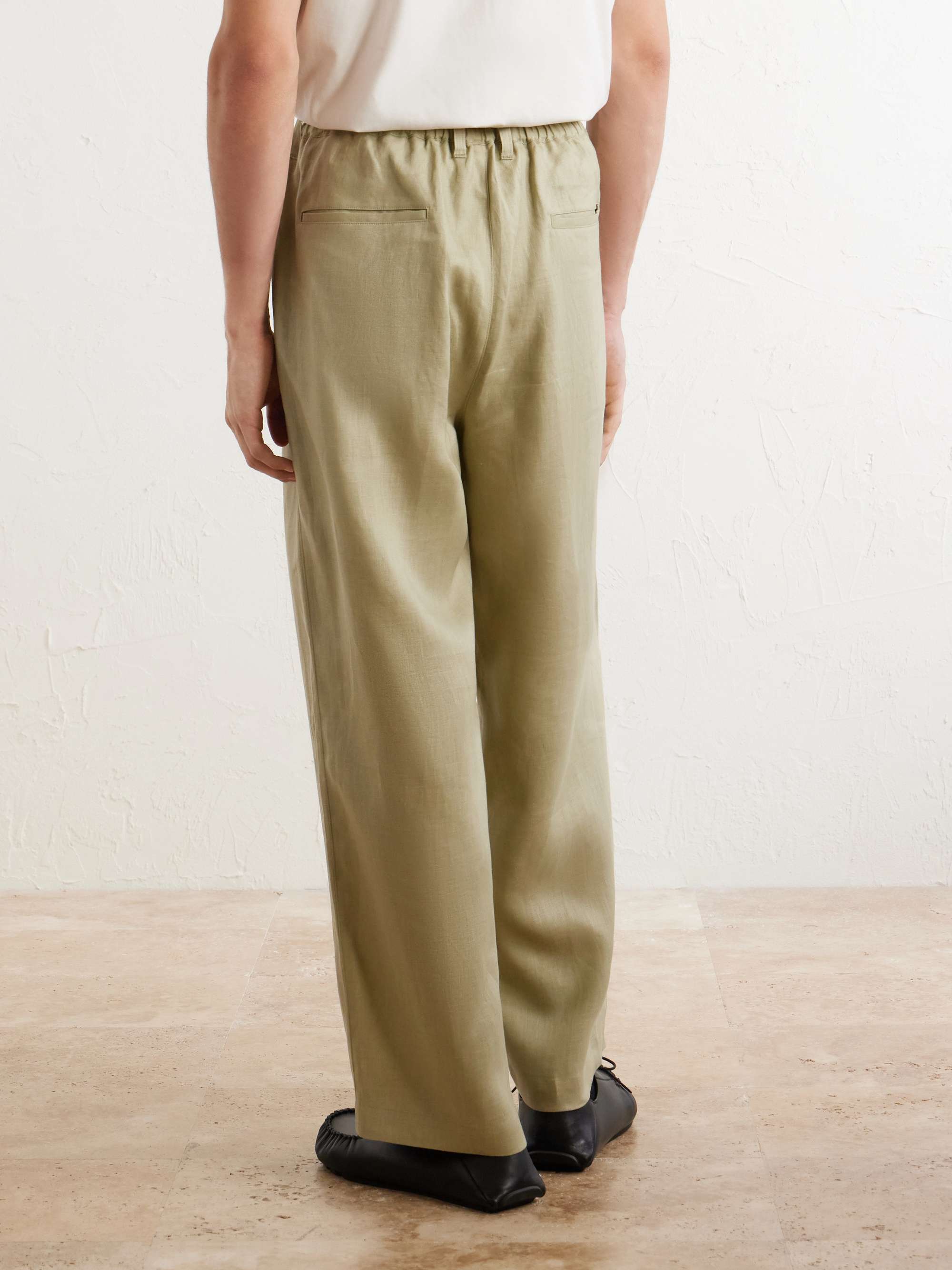 SSSTEIN Wide-Leg Pleated Linen Trousers for Men | MR PORTER