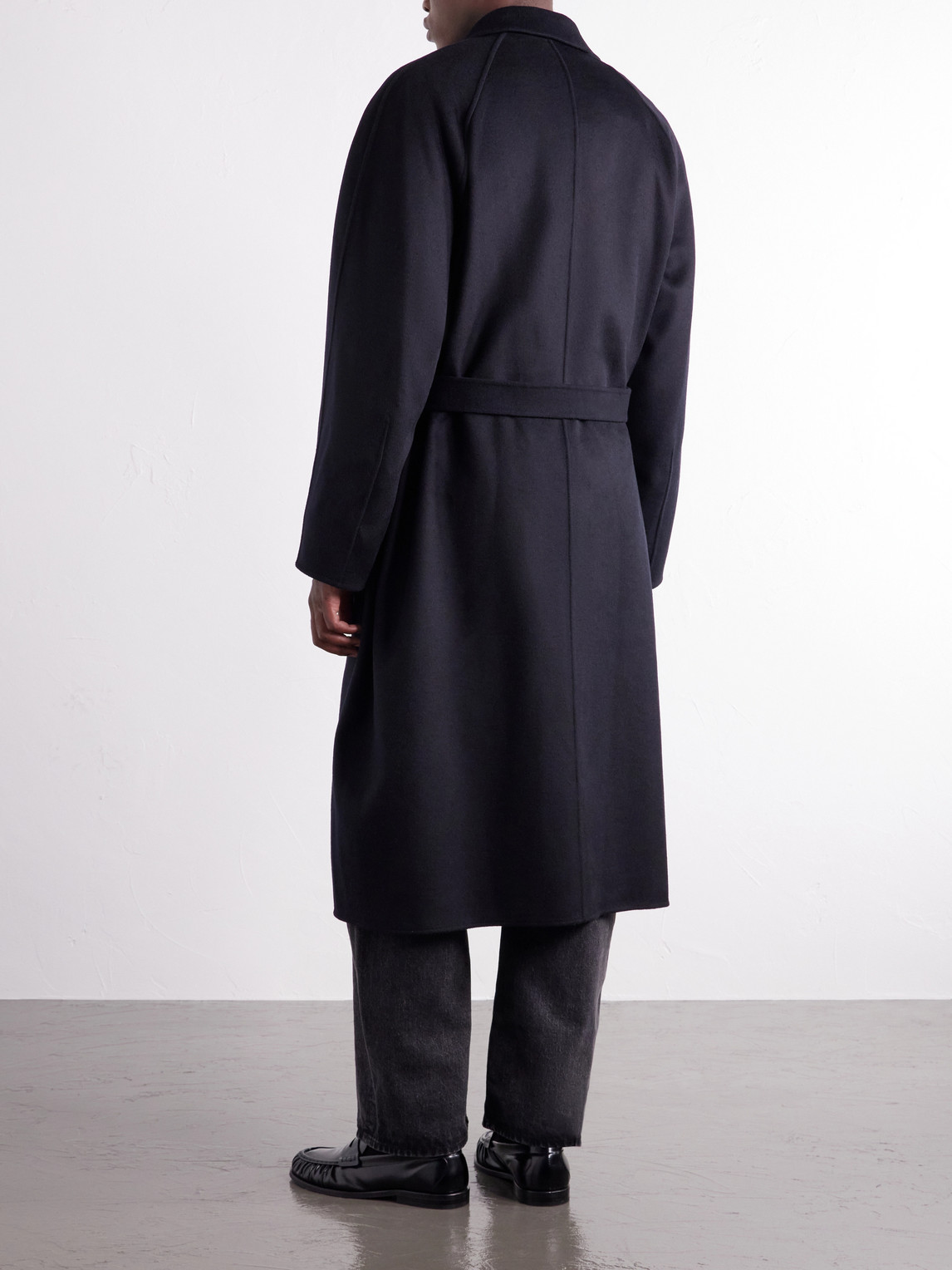 Reversible Belted Wool-Blend Coat