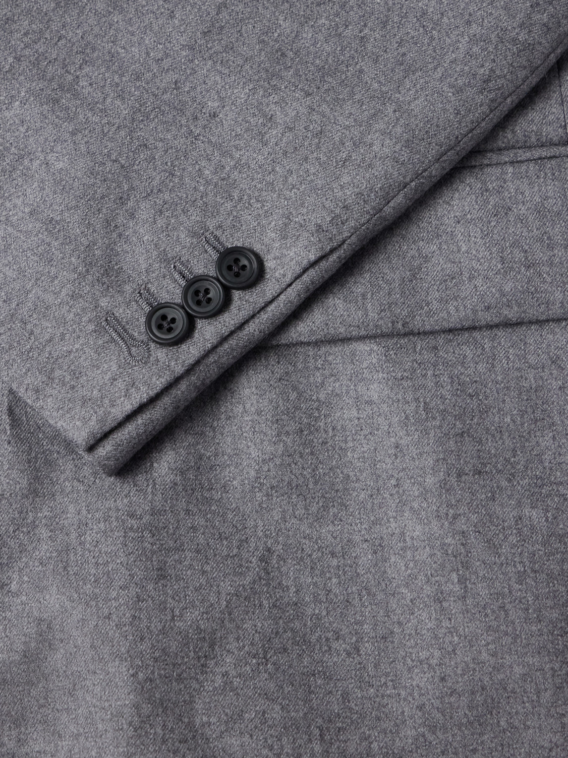 Oversized Wool-Blend Flannel Blazer