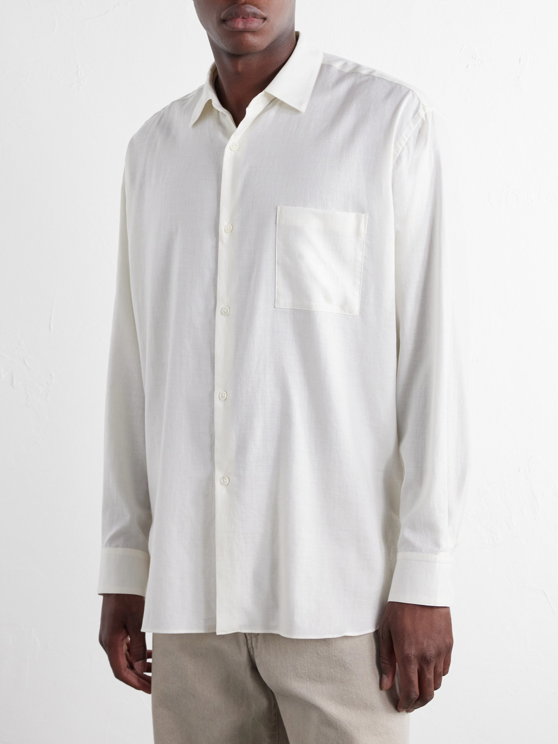 Cotton And Silk-Blend Shirt