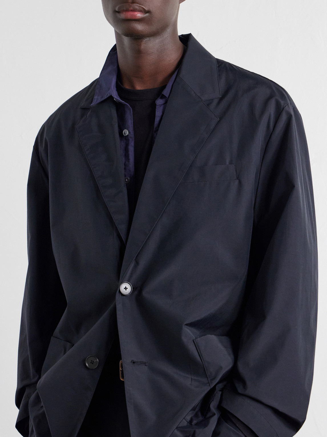 Cotton And Nylon-Blend Blazer