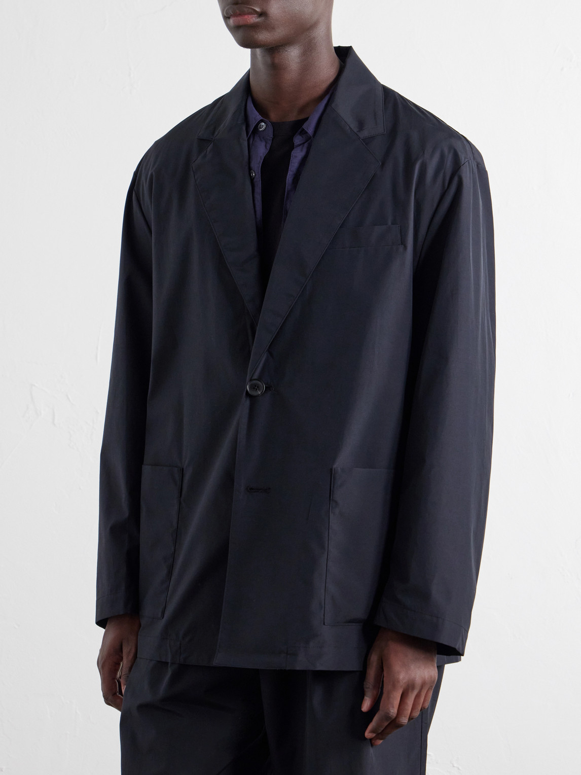 Cotton And Nylon-Blend Blazer