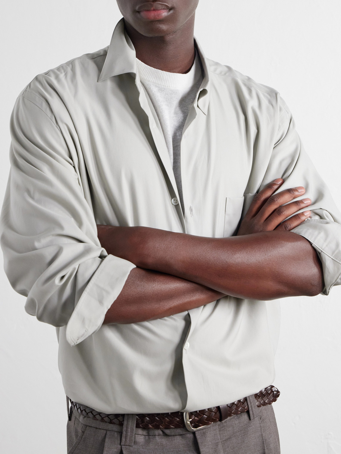 Cotton-Satin Shirt