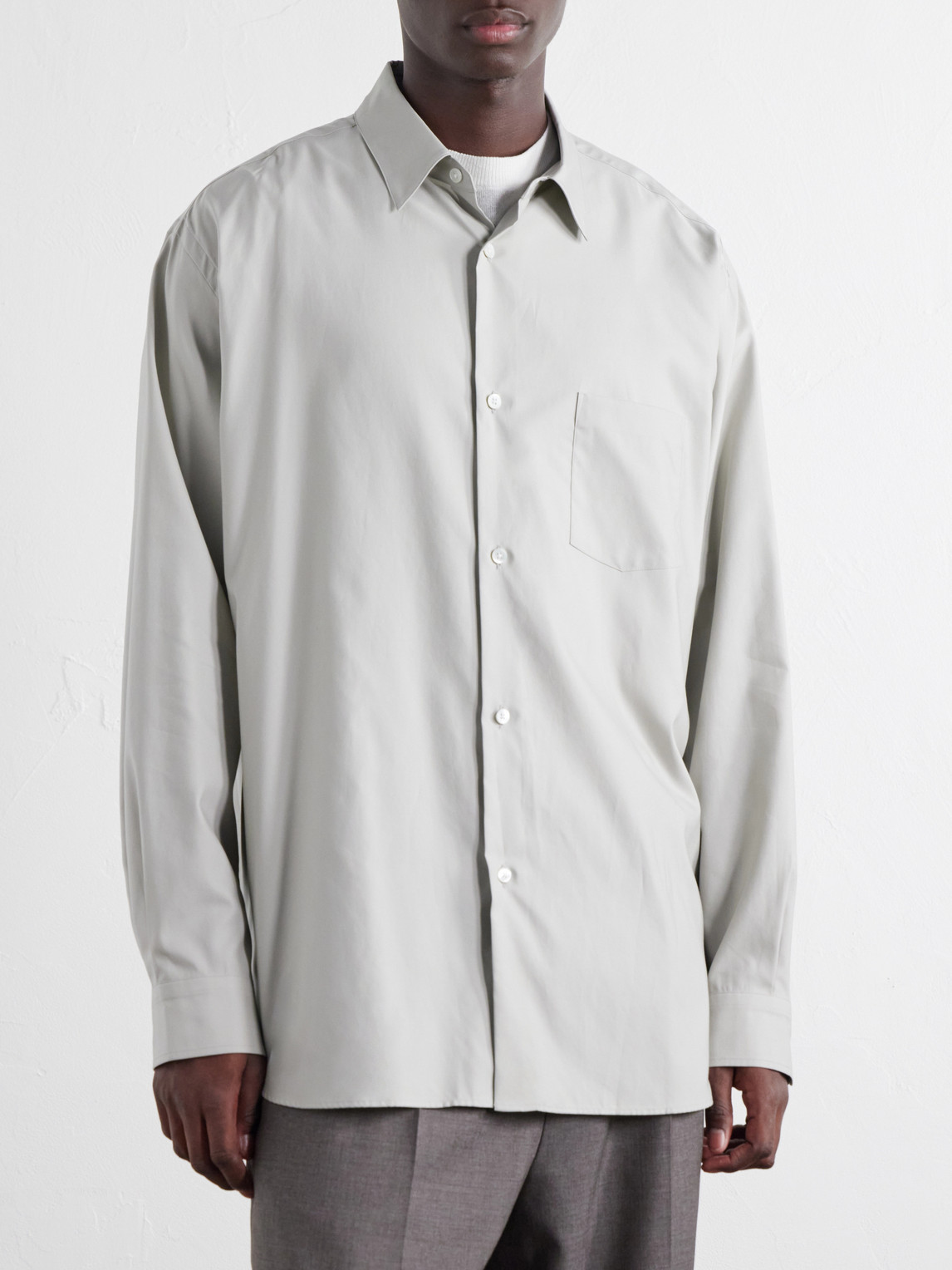 Cotton-Satin Shirt
