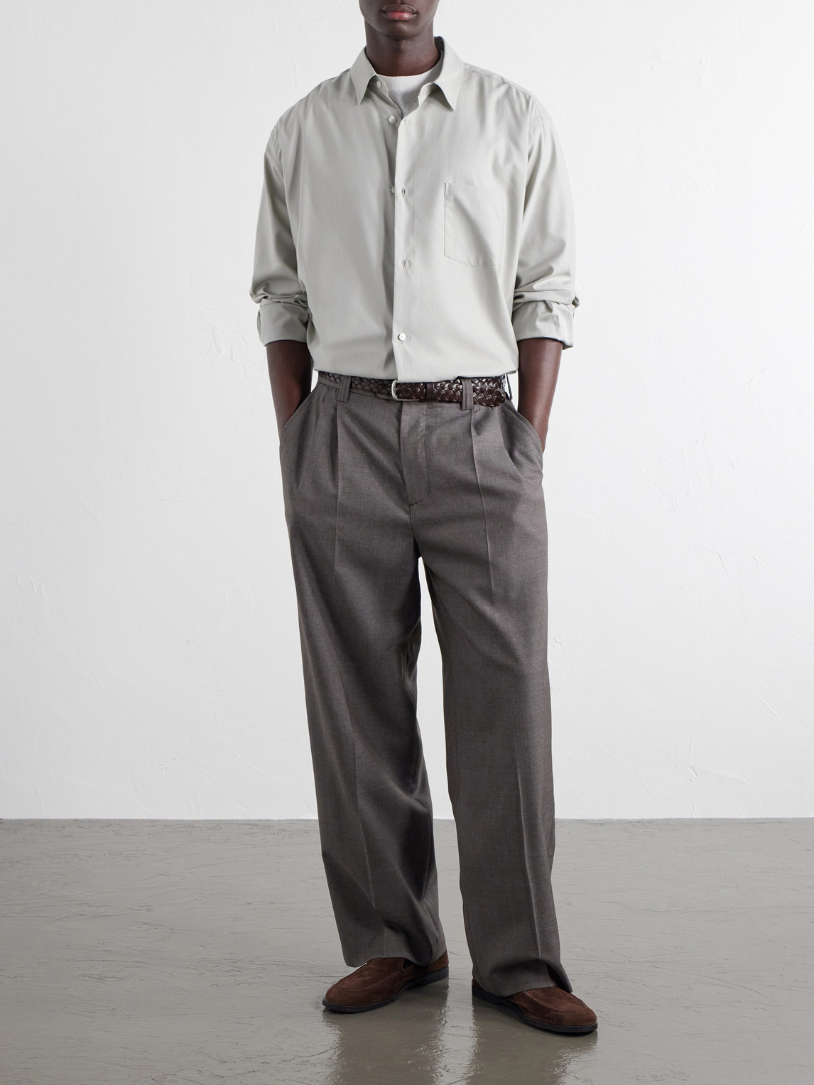 Cotton-Satin Shirt