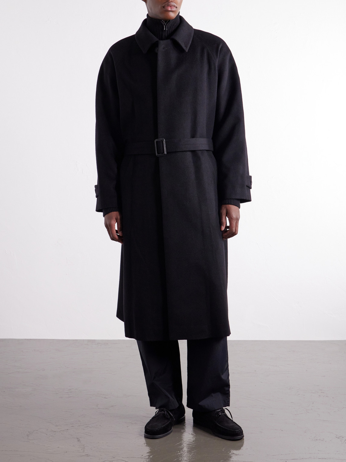 Belted Wool And Cashmere-Blend Coat