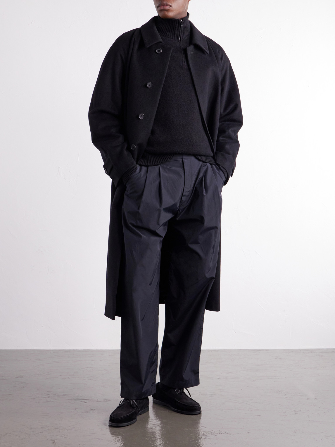 Belted Wool And Cashmere-Blend Coat