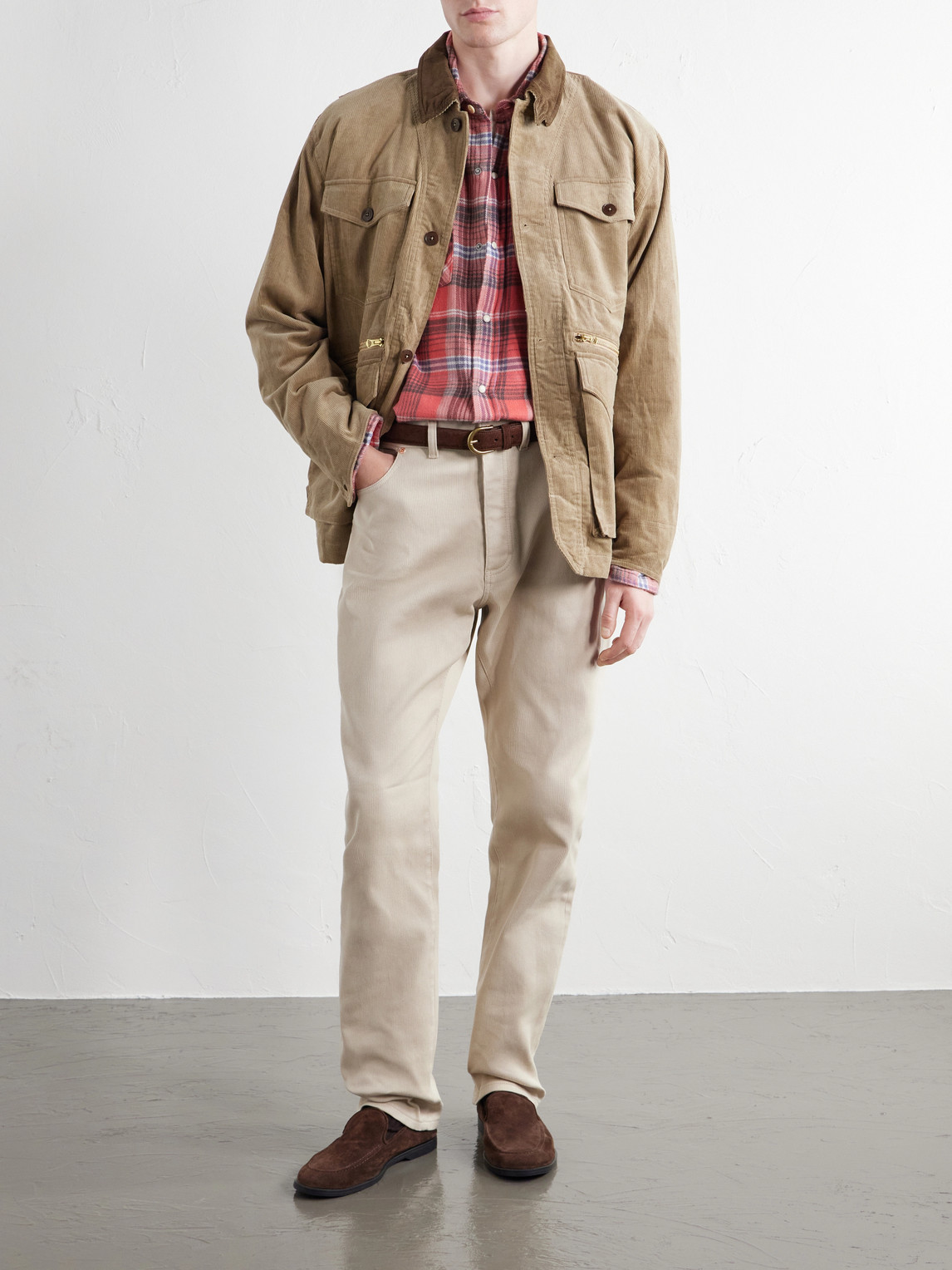 Checked Cotton-Flannel Western Shirt