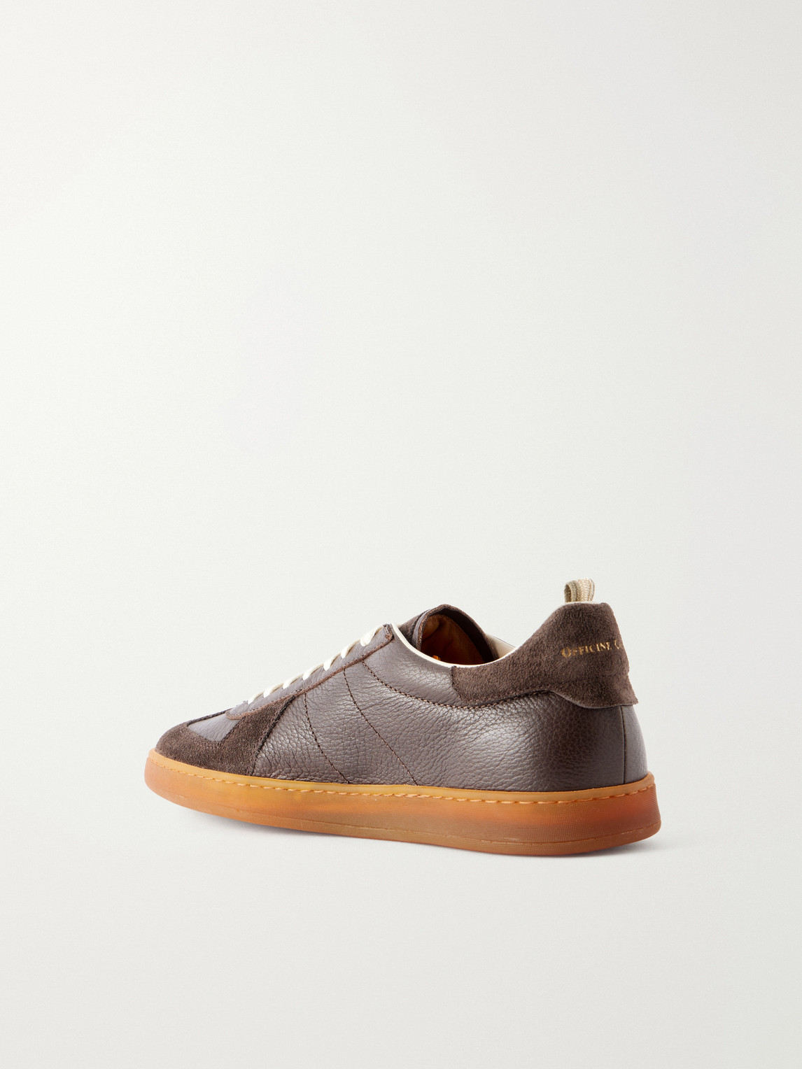 Officine Creative Militia 002 Suede-Trimmed Leather Sneakers - Men | Thumbnail 4 Officine Creative Militia 002 Suede-Trimmed Leather Sneakers - Men | Thumbnail 4