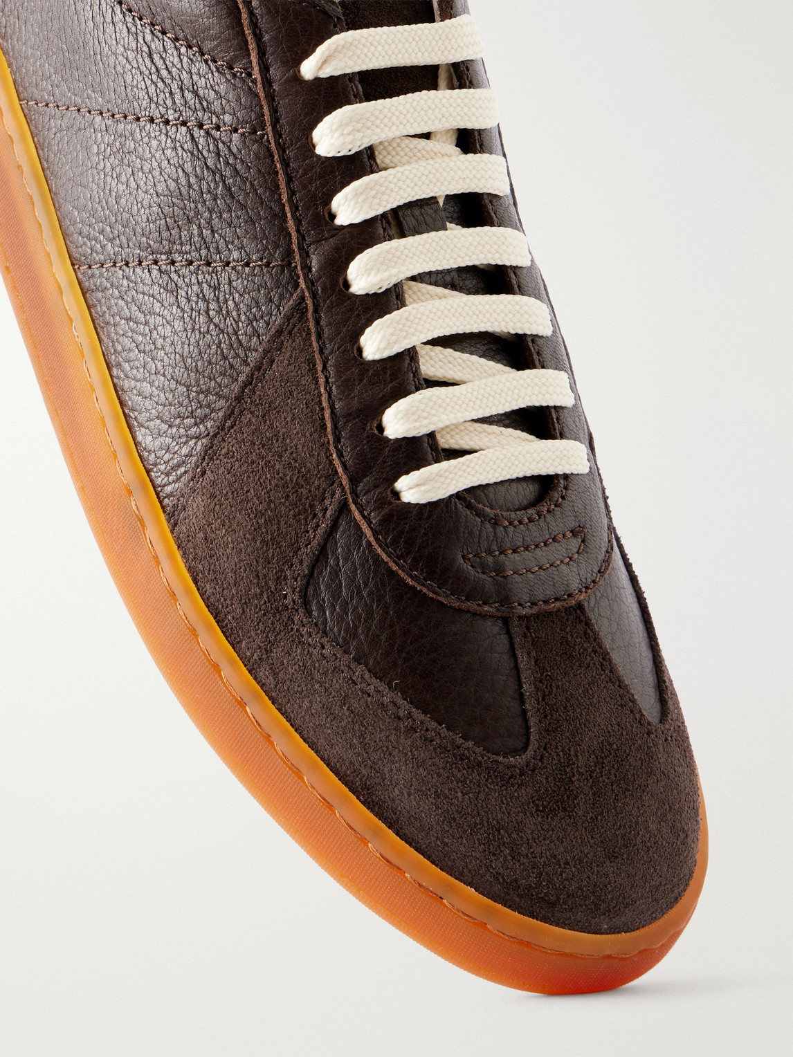 Officine Creative Militia 002 Suede-Trimmed Leather Sneakers - Men | Thumbnail 5 Officine Creative Militia 002 Suede-Trimmed Leather Sneakers - Men | Thumbnail 5
