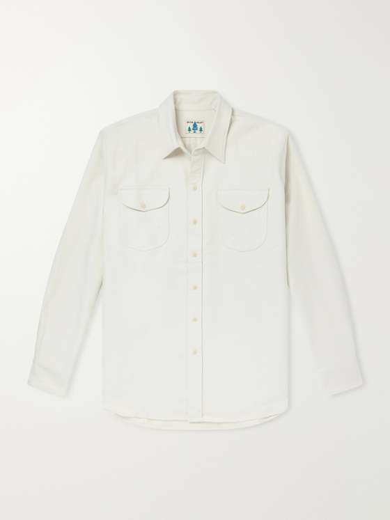 Wythe Officer’s Organic Cotton-Moleskin Shirt