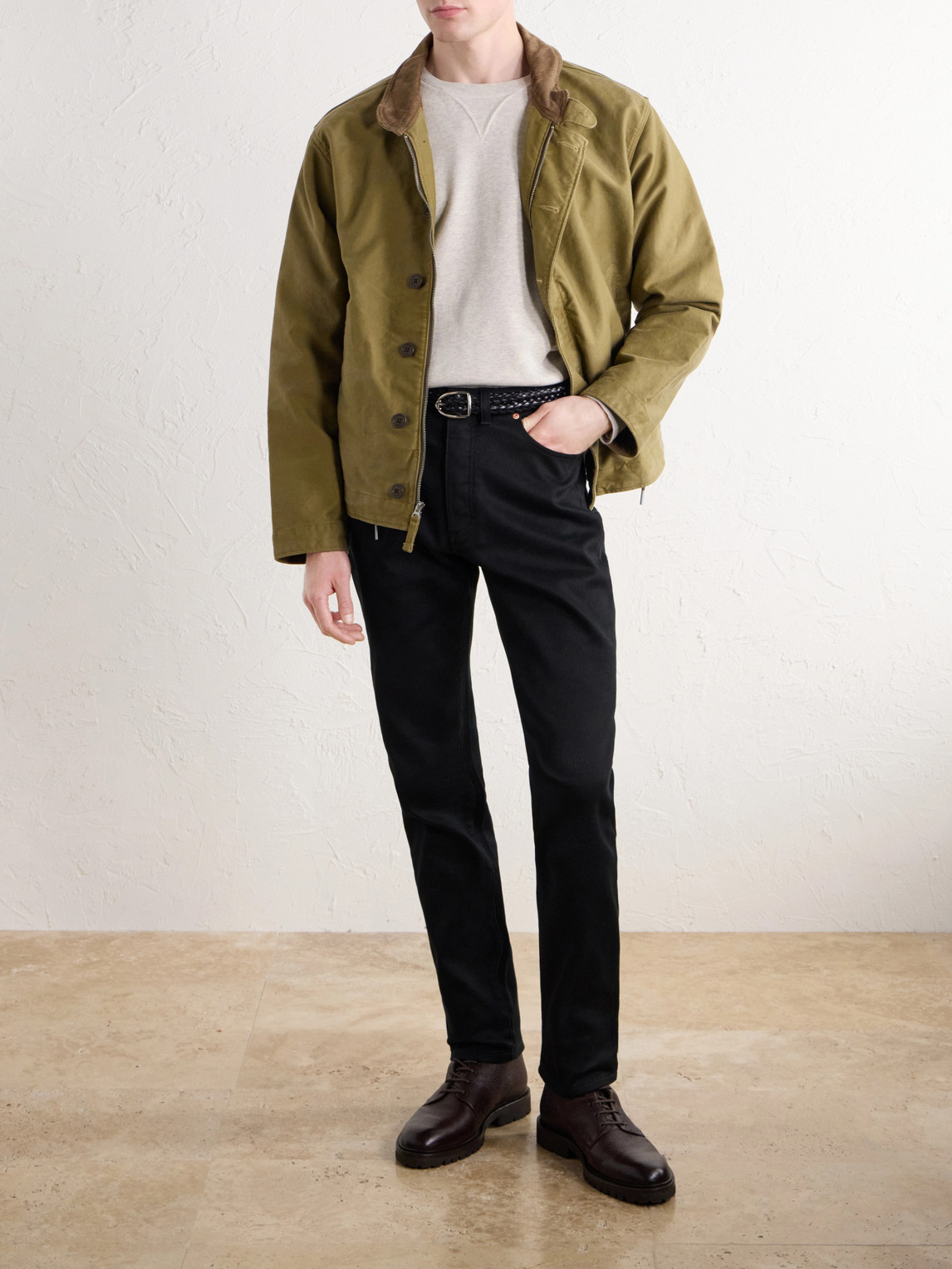 Bedford Slim-Leg Cotton- Corduroy