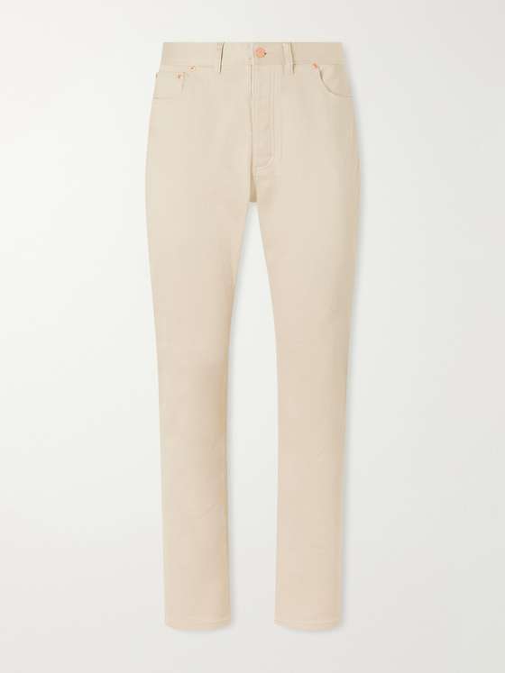 Wythe Bedford Slim-Leg Cotton-Corduroy Trousers