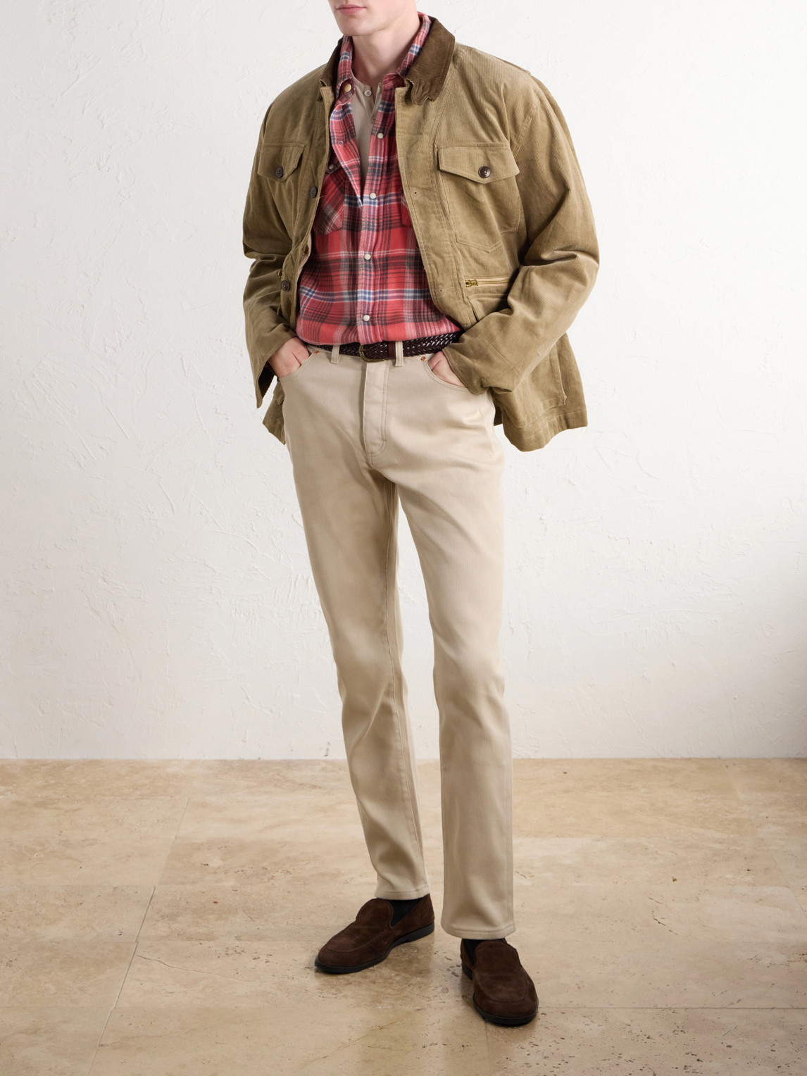 Bedford Slim-Leg Cotton- Corduroy
