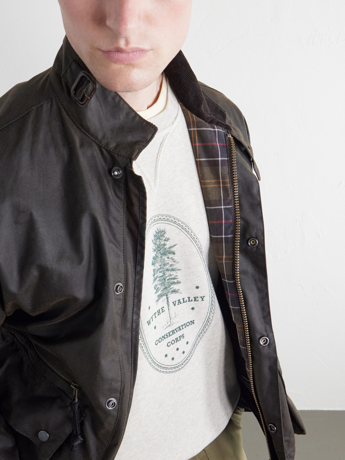 Conservation Corps Printed Organic Cotton-Fleece Sweatshirt