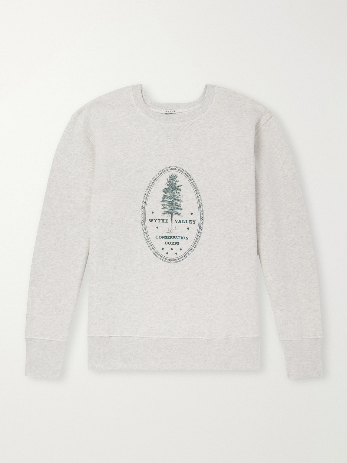 Conservation Corps Printed Organic Cotton-Fleece Sweatshirt