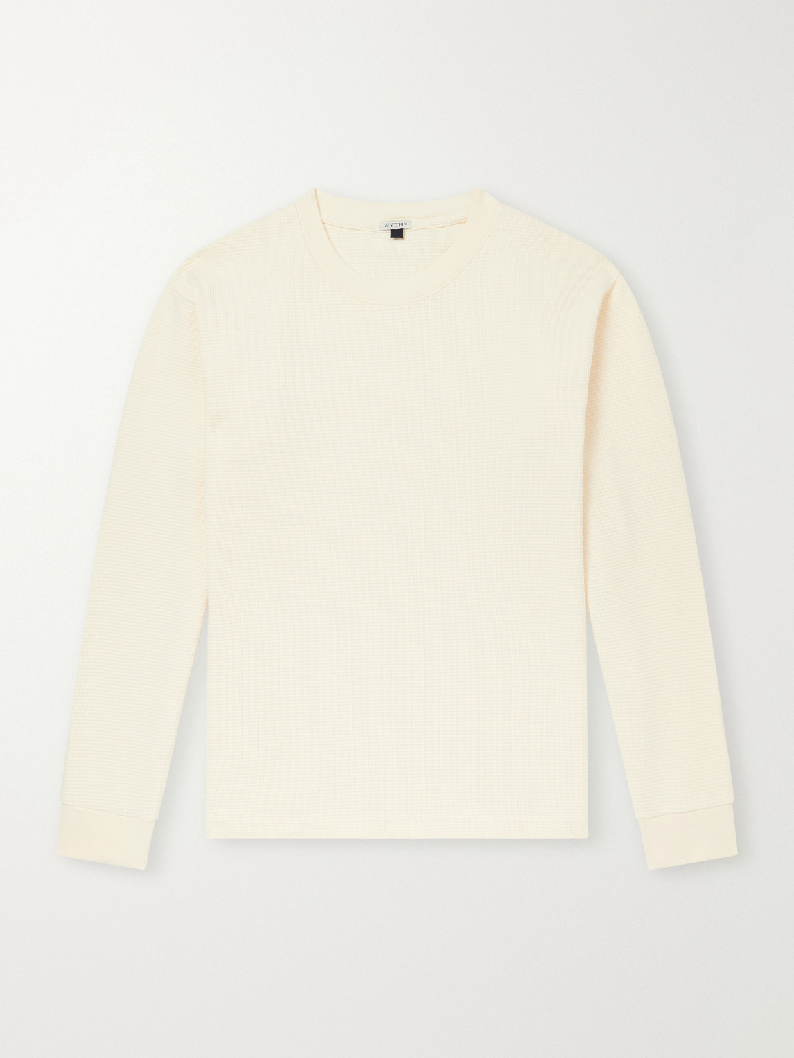 Waffle-Knit Cotton T-Shirt