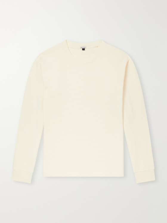 Wythe Waffle-Knit Cotton T-Shirt