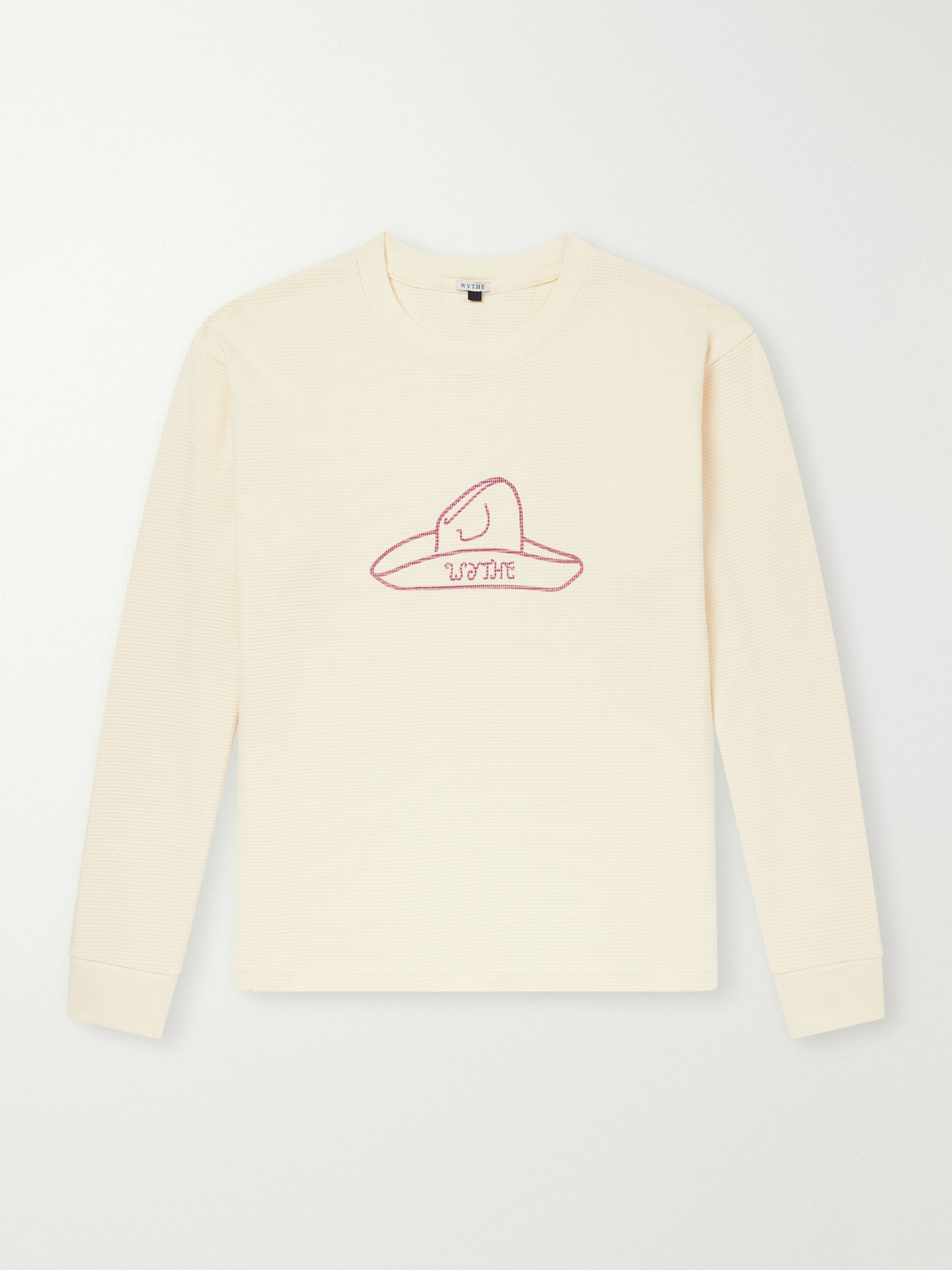 Waffle-Knit Cotton T-Shirt