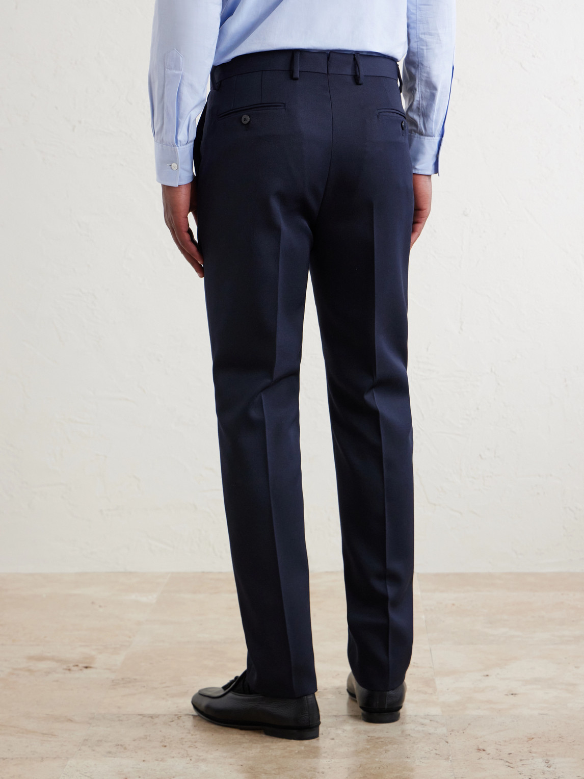 Straight-Leg Twill Suit Trousers