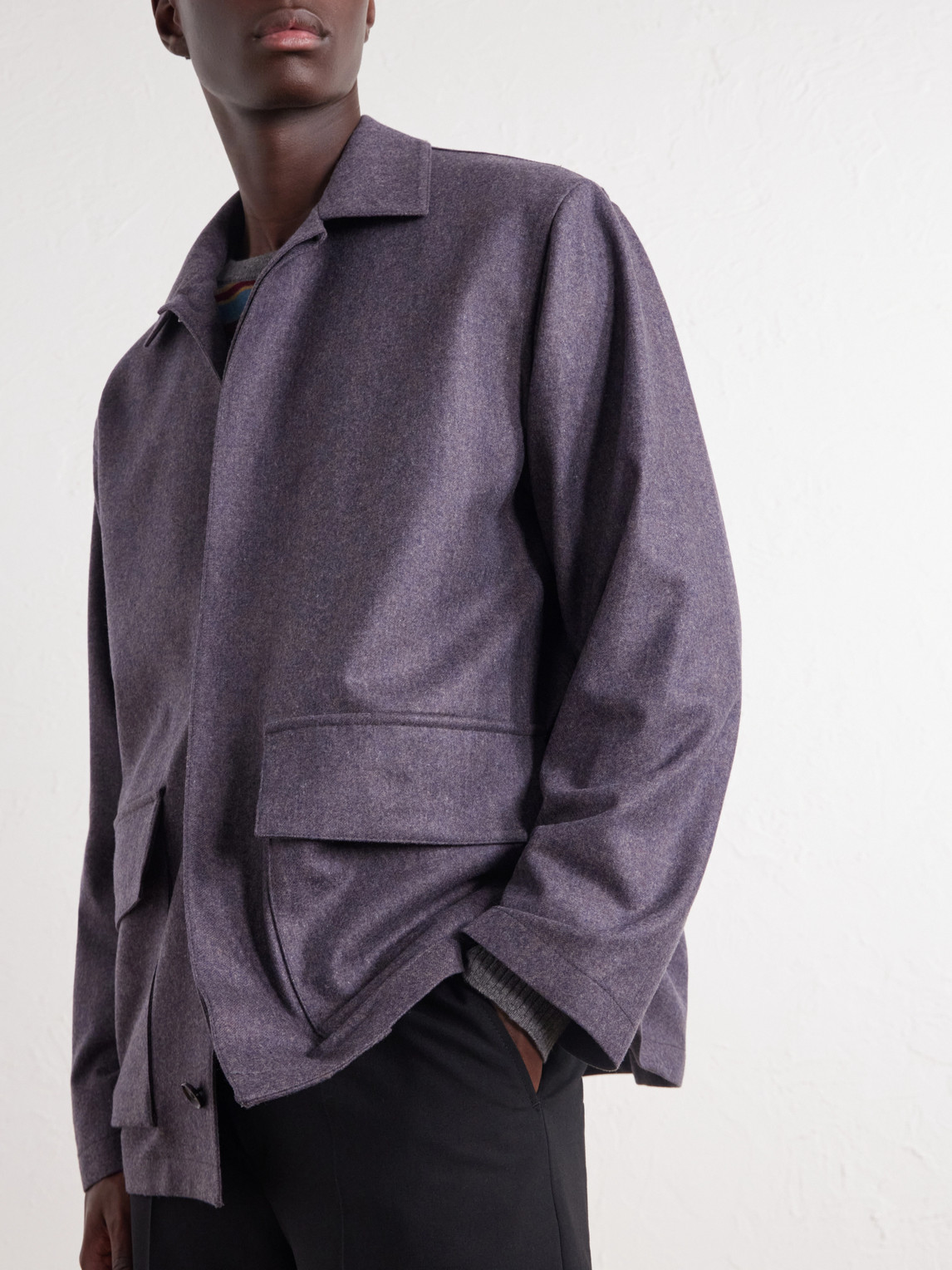 And Cashmere-Blend Blouson Jacket