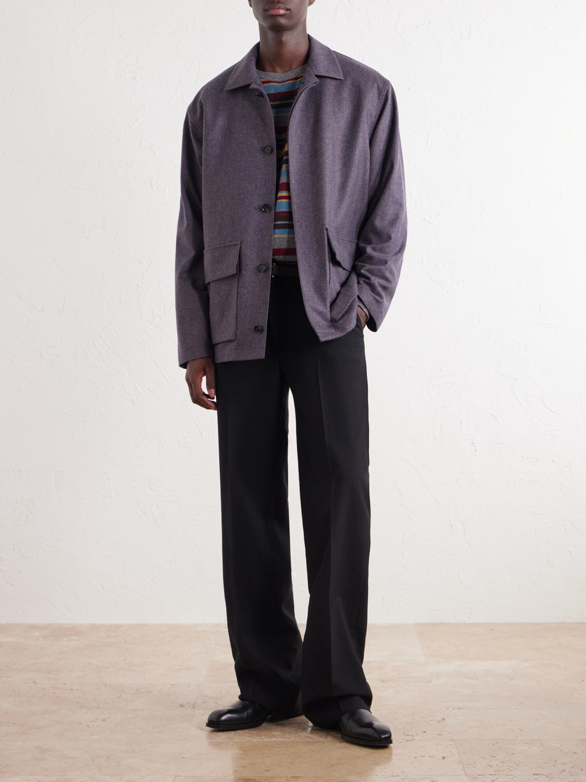 And Cashmere-Blend Blouson Jacket