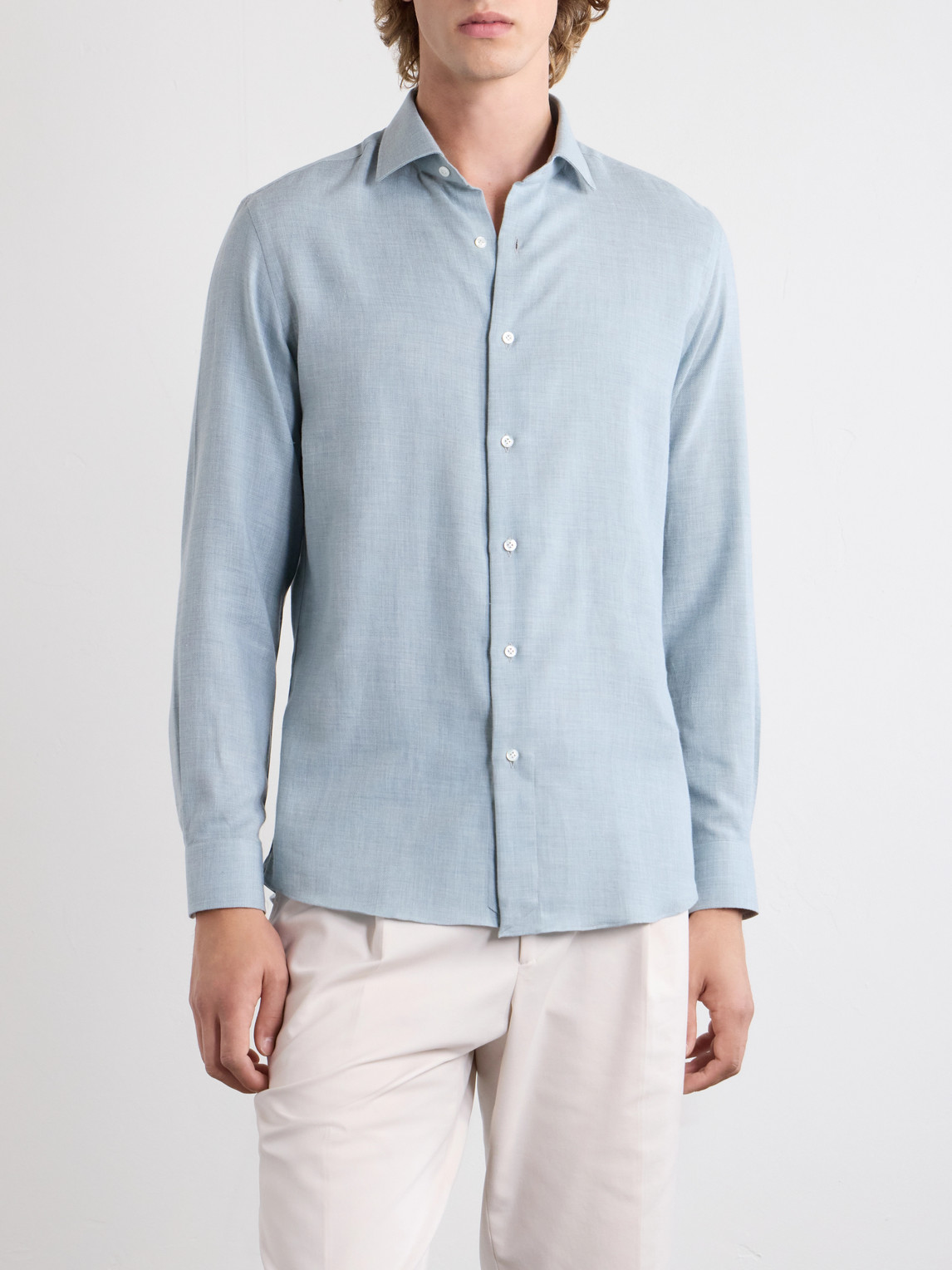 Cotton And Cashmere-Blend Shirt