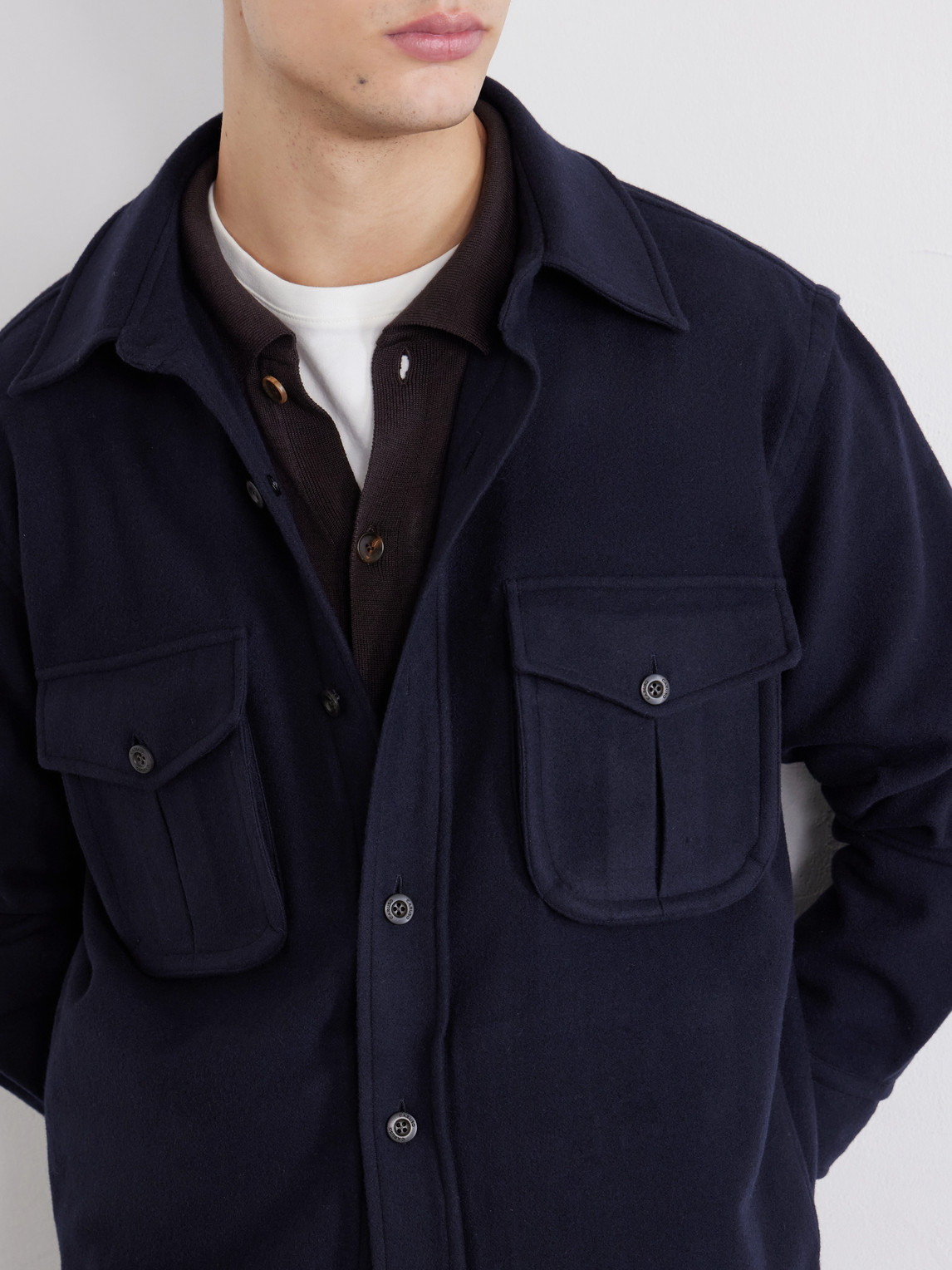 Brushed Wool Overshirt